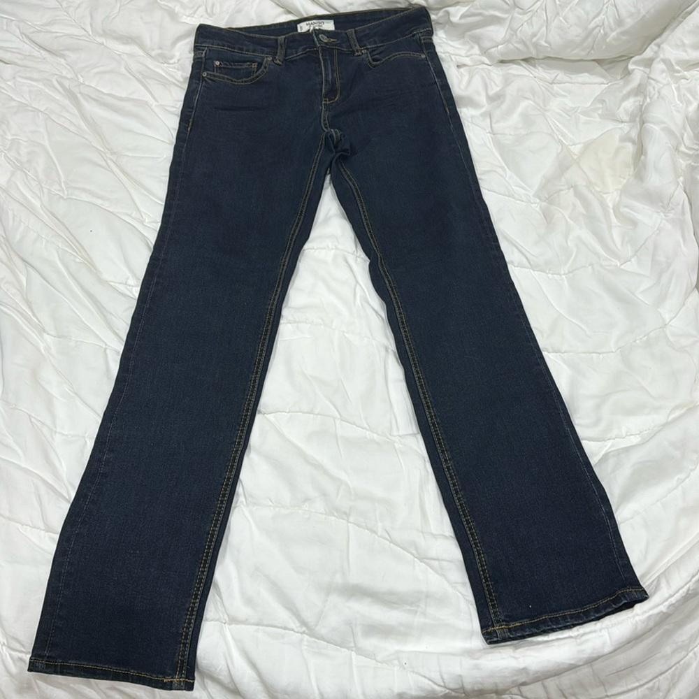 Long Mango straight leg jeans